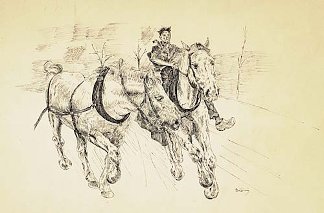 Chevaux de relais by Giovanni Boldini