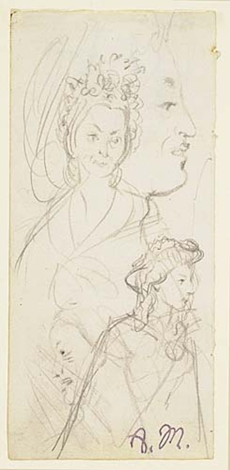 Frauenstudien by Adolph Menzel