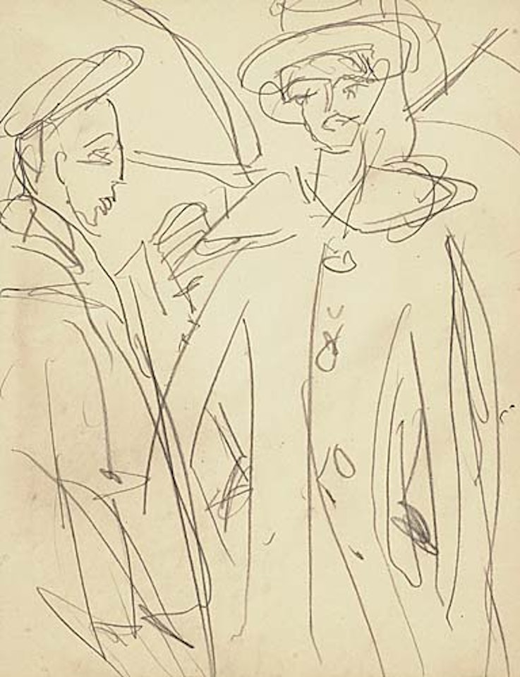 Straßenszene by Ernst Ludwig Kirchner
