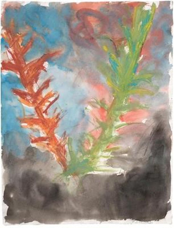 Untitled (Zwei Tannen) by Georg Baselitz