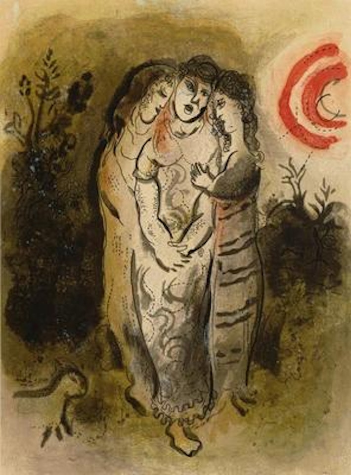 "Noemi et ses belles-filles" by Marc Chagall