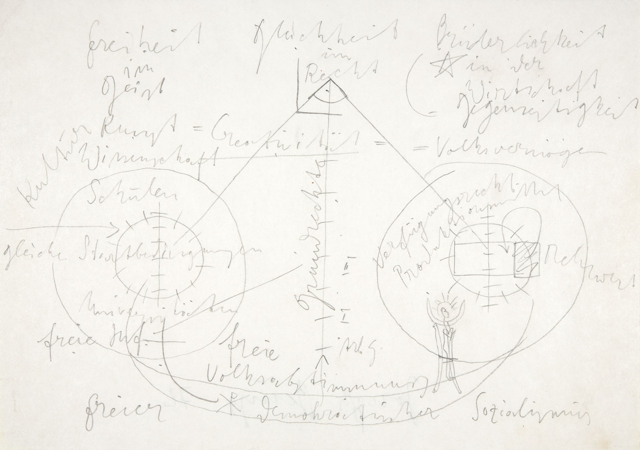Ohne Titel (Gleichheit im Recht) by Joseph Beuys