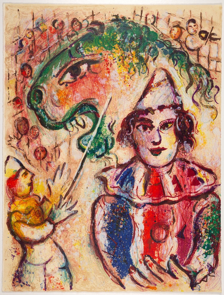 Clown (Aus: Der Zirkus) by Marc Chagall