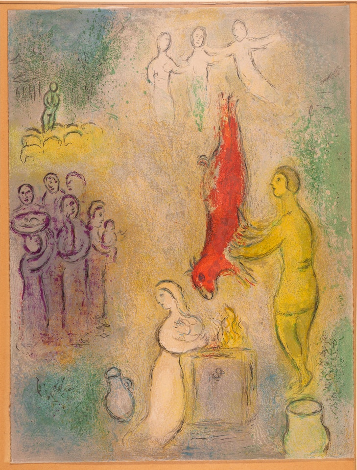 Opfer für die Nymphen (Aus: Daphnis und Chloé) by Marc Chagall