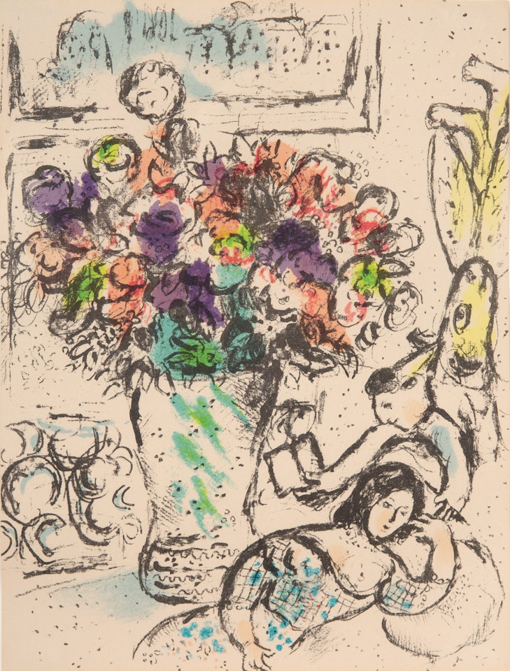 Die Anemonen (Aus: Chagall Lithograph, Band IV) by Marc Chagall