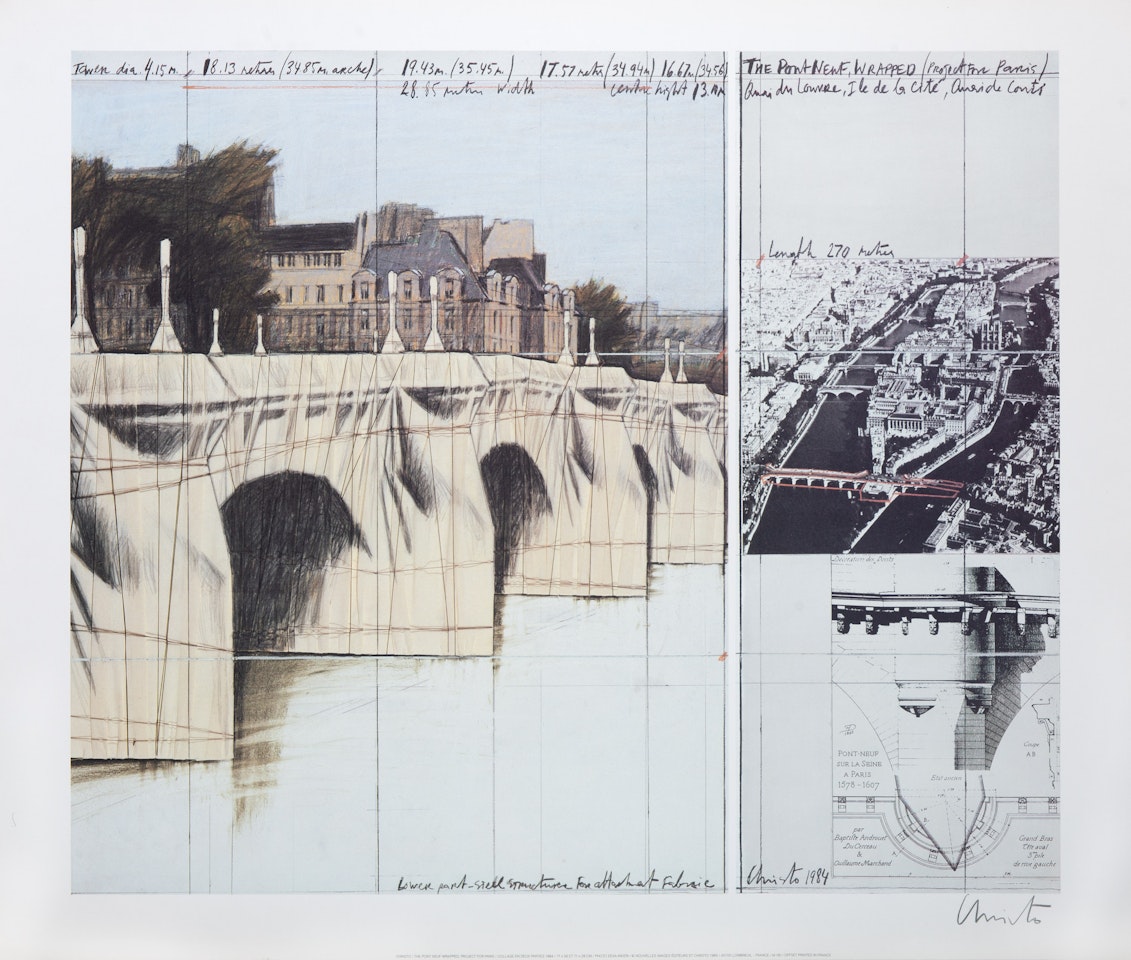 The Pont Neuf wrapped by Christo