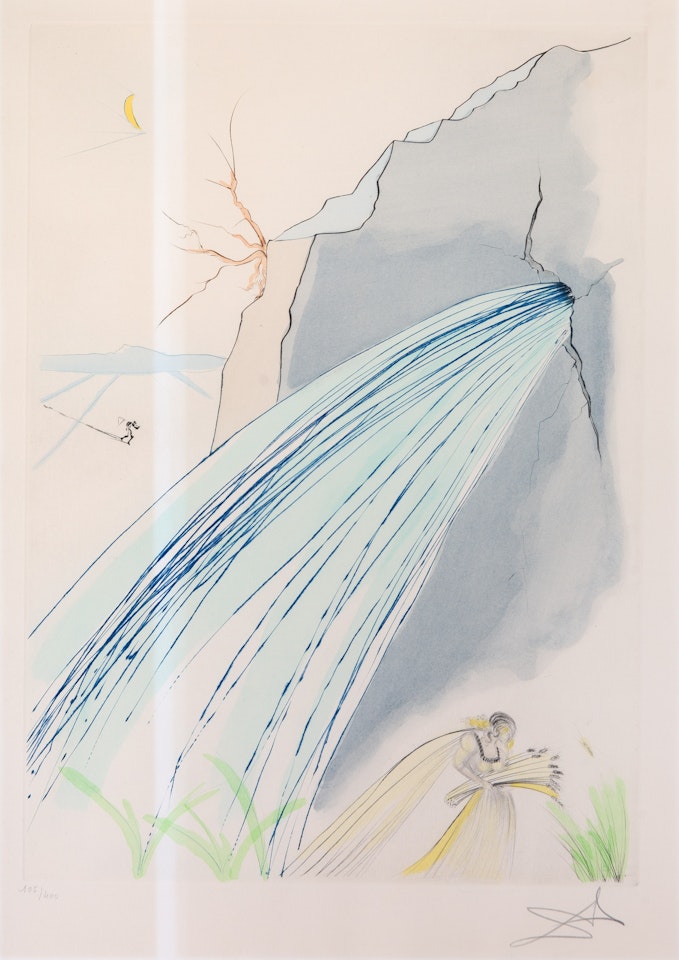 The Rock / Moses (aus: Our Historical Heritage) by Salvador Dali