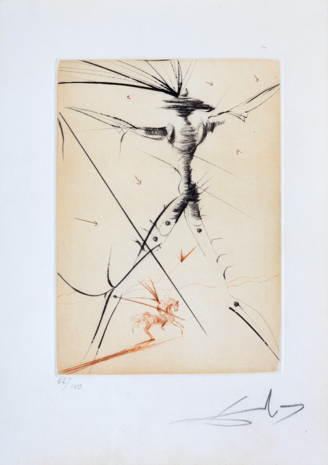 Le petit chevalier by Salvador Dali