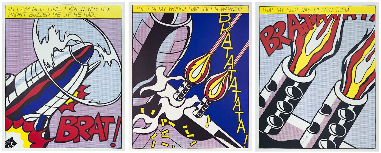 As i opened fire by Roy Lichtenstein