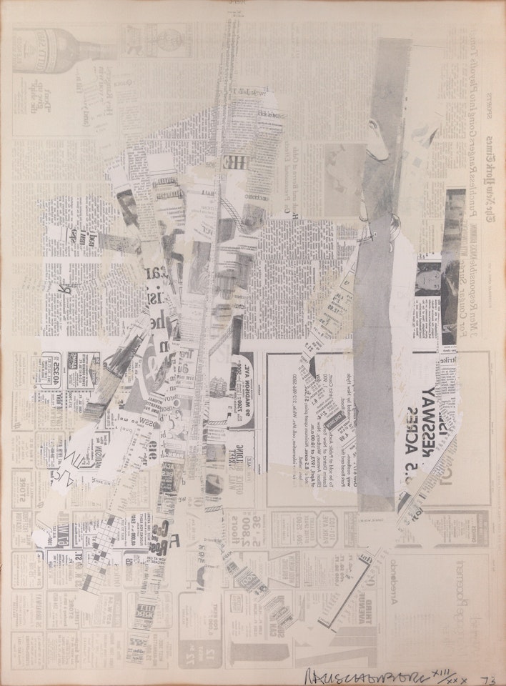 Aus: Hommage à Picasso 1973 by Robert Rauschenberg
