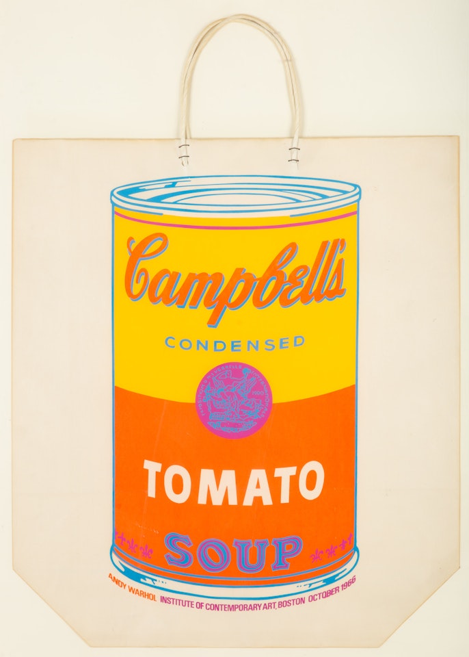 Campbell"s Soup Can on Shopping Bag by Andy Warhol