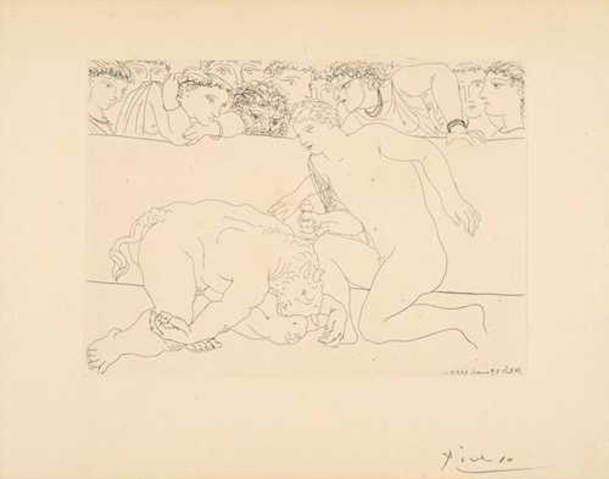 Minotaure vaincu by Pablo Picasso