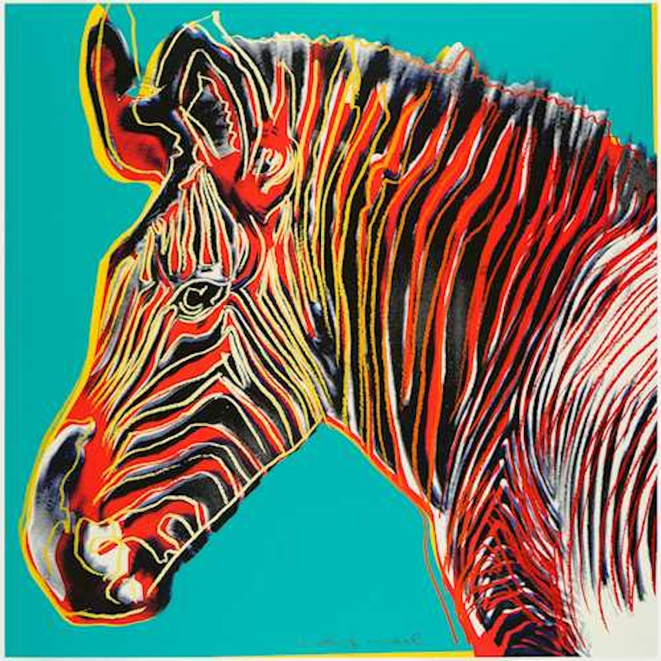 Grevy"s Zebra by Andy Warhol