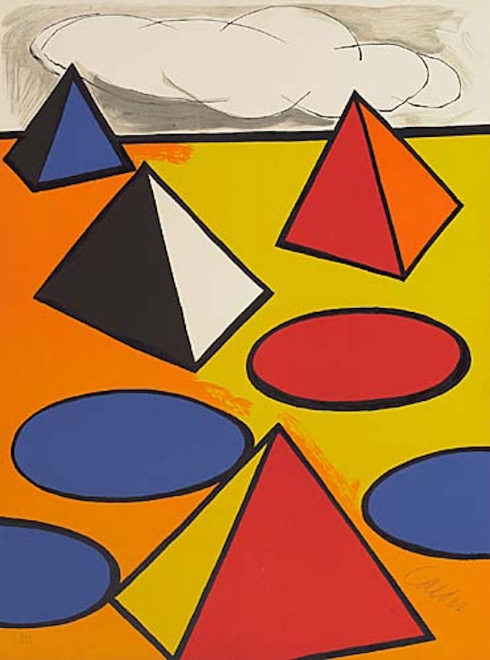 Composition with Pyramids, Circles and Clouds by Alexander Calder