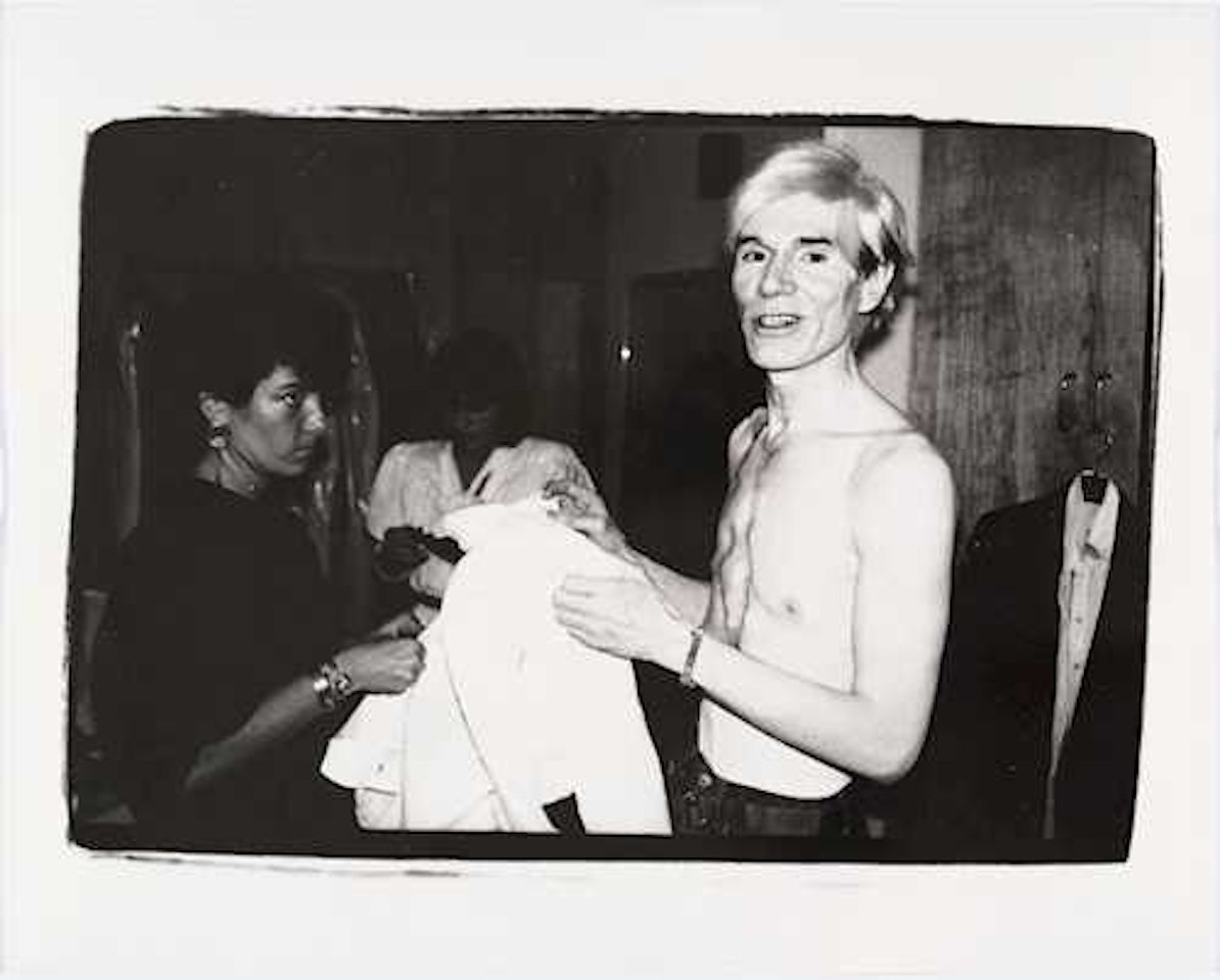 Andy Warhol with Wardrobe Assistant by Andy Warhol