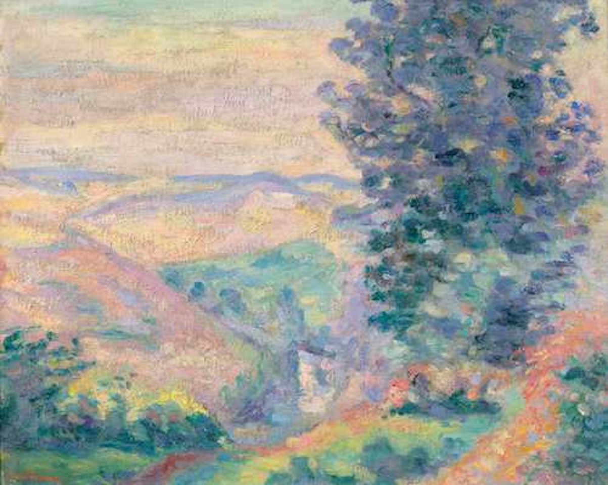 Paysage de la Creuse, Le Puy Barriou au fond by Armand Guillaumin