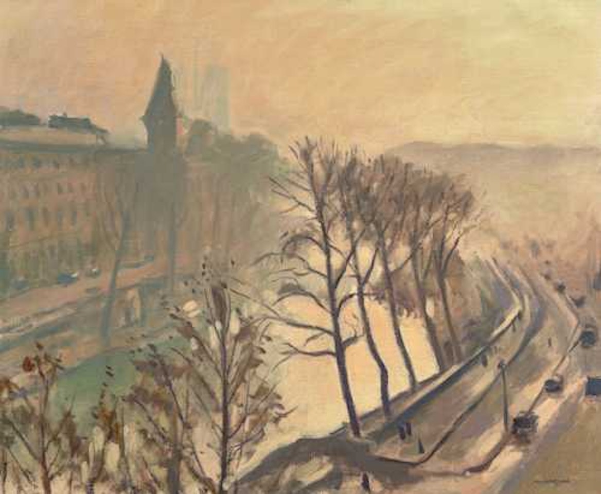 Quai des Grands Augustins, Paris, soleil d"hiver by Albert Marquet