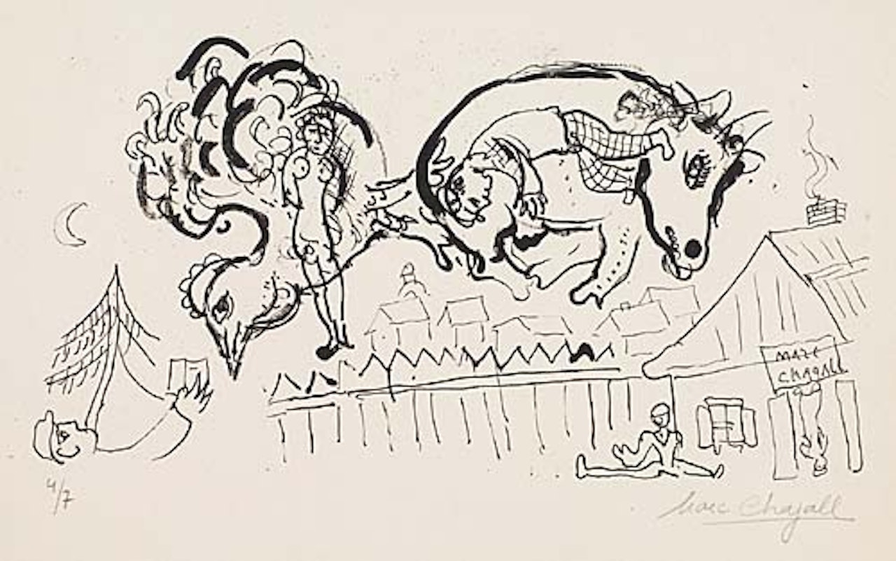 Village en liesse by Marc Chagall