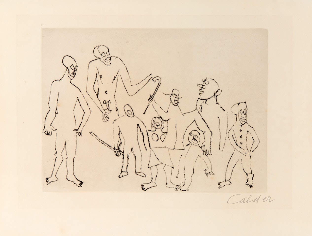 Ohne Titel (aus: Santa Claus) by Alexander Calder