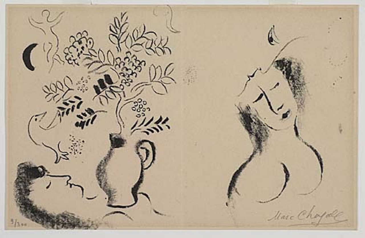 Lithographie pour un Catalogue by Marc Chagall