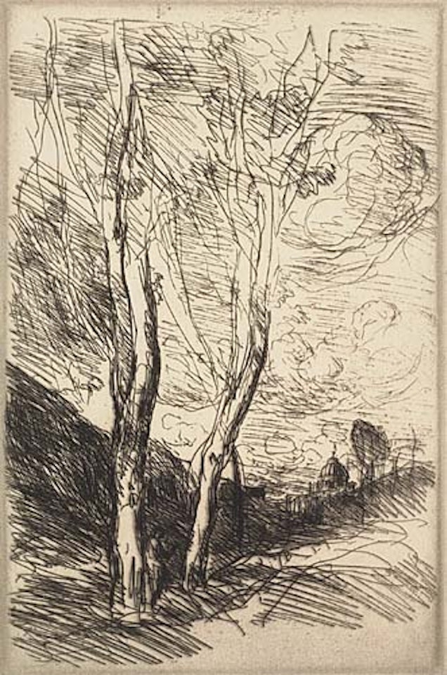 Le Dome Florentin by Jean Baptiste Camille Corot