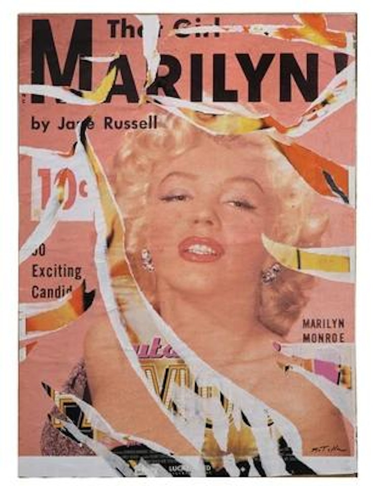Exiting Marilyn by Mimmo Rotella