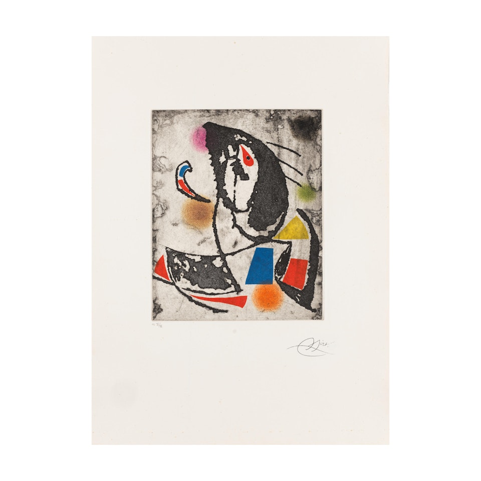 Les Montagnards X; Planche issue d"une suite de 10 by Joan Miró