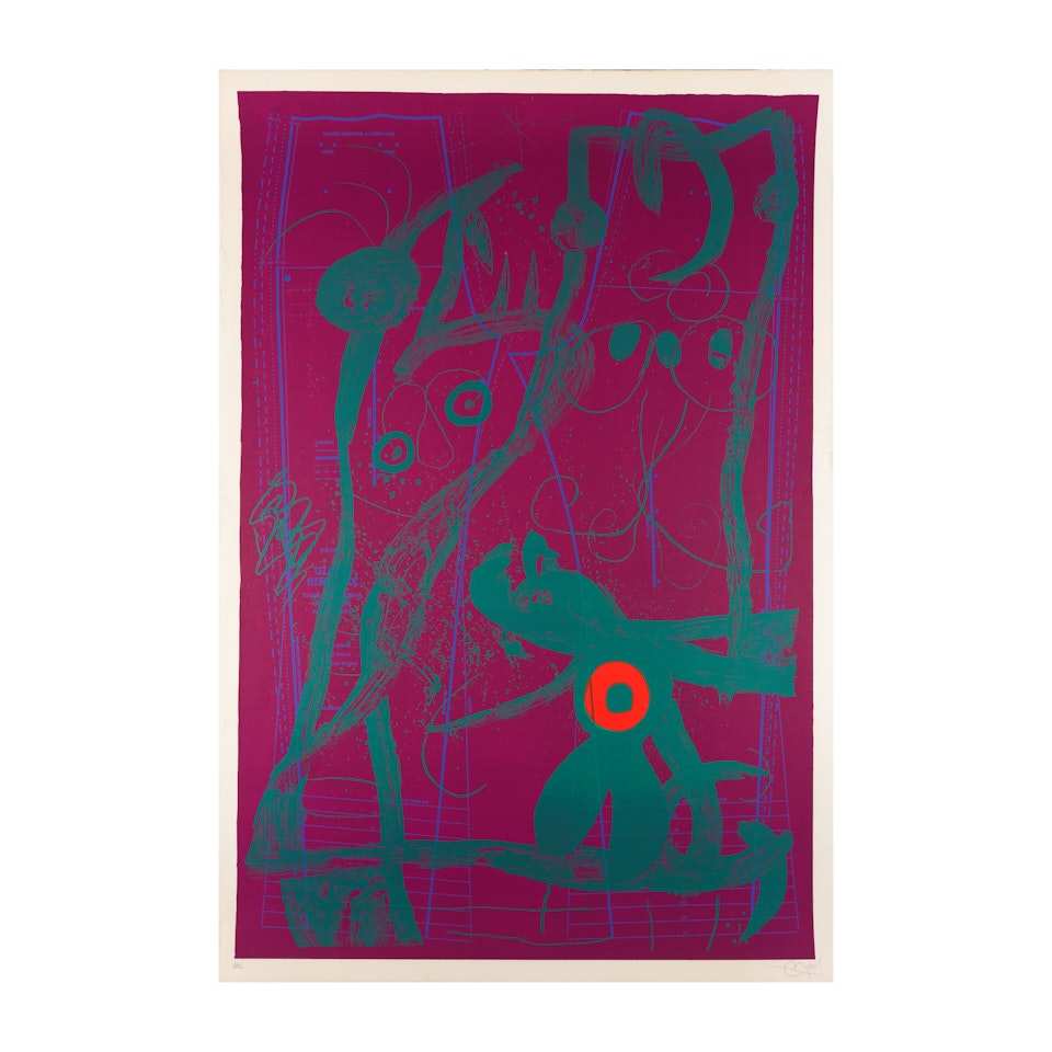 Le délire du couturier - Aubergine by Joan Miró