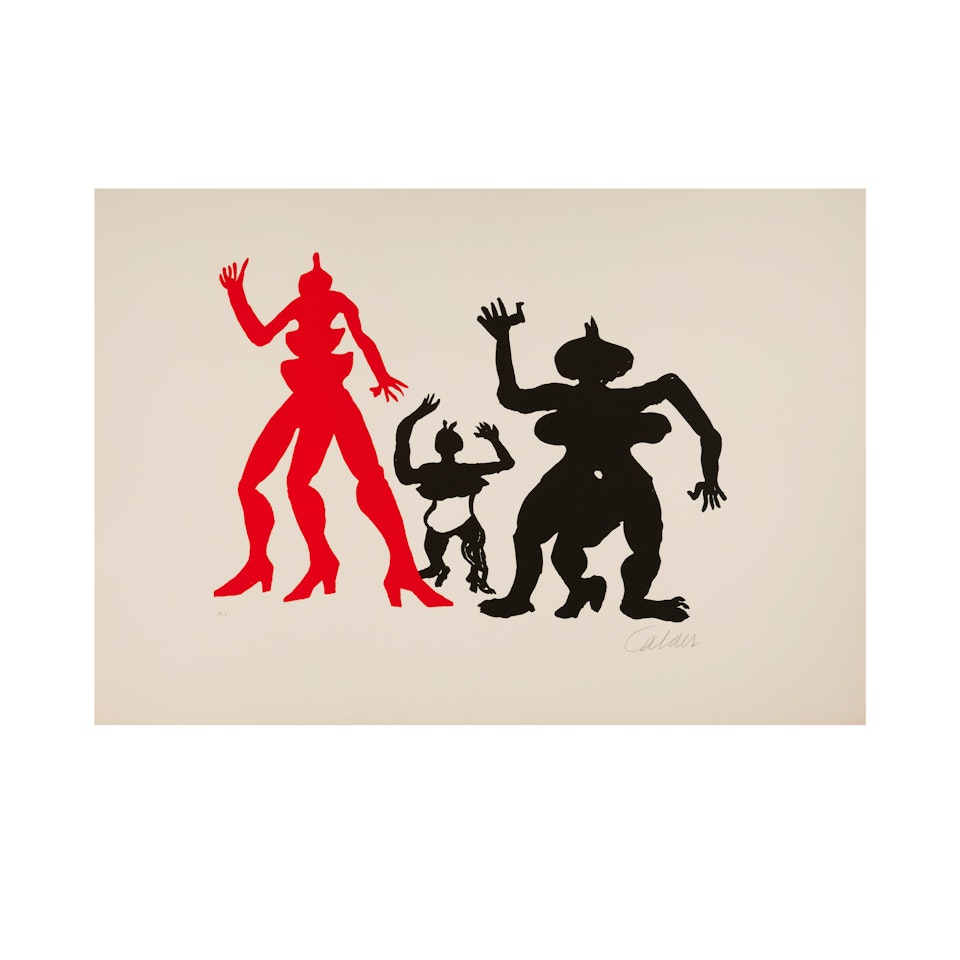 Une famille de là-bas by Alexander Calder