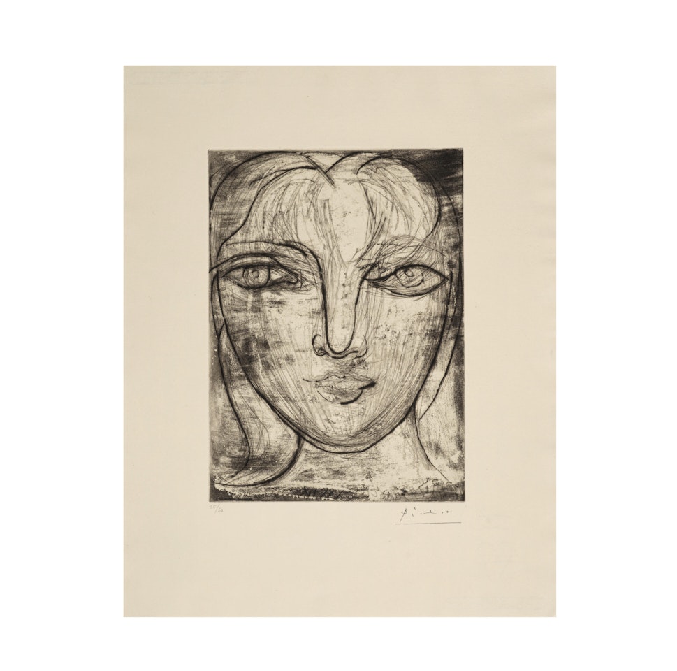 Portrait de Marie-Thérèse de face by Pablo Picasso