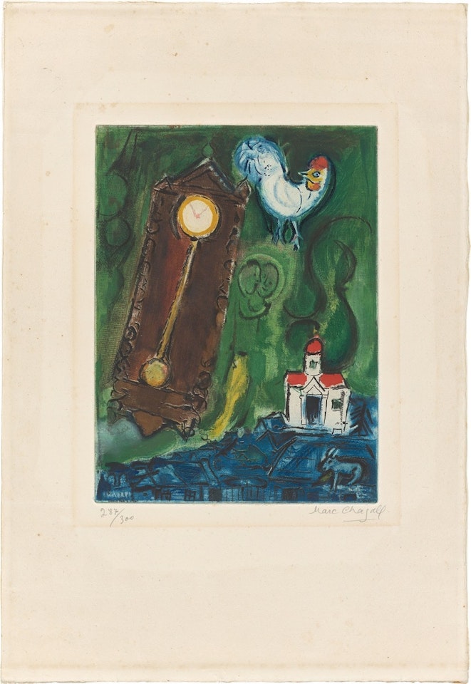 ”L"Horloge - Le Pendule” by Marc Chagall