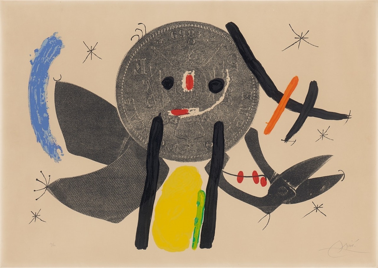 ”Le croc au phynances IV” by Joan Miró