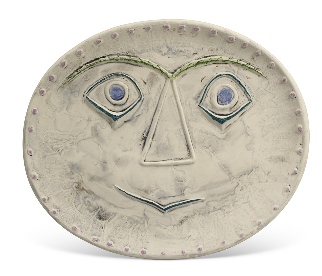 Visage géométrique (A.R. 357) by Pablo Picasso