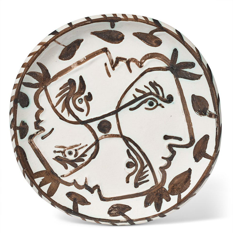 Quatre profils enlacés (A.R. 88) by Pablo Picasso