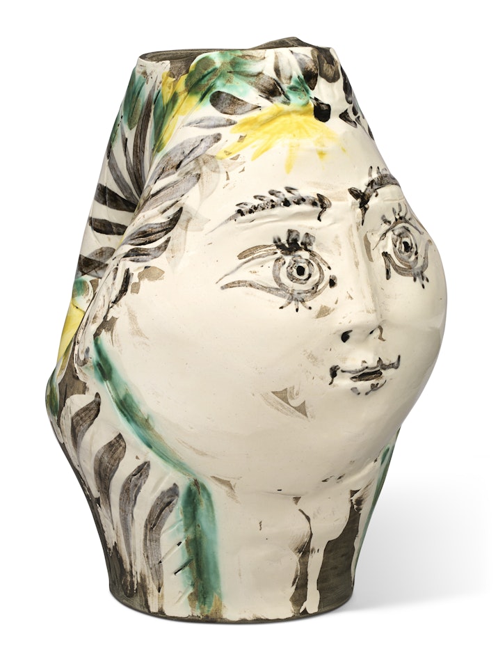 Tête de femme couronnée de fleurs (A.R. 237) by Pablo Picasso