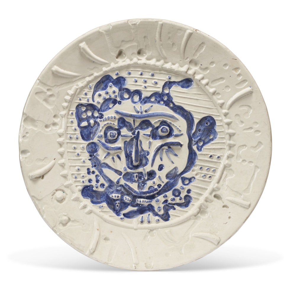 Visage de faune tourmenté (A.R. 319) by Pablo Picasso