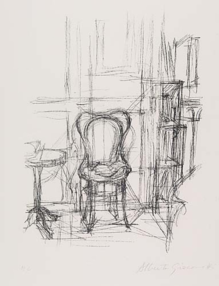 Chair and Gueridon by Alberto Giacometti