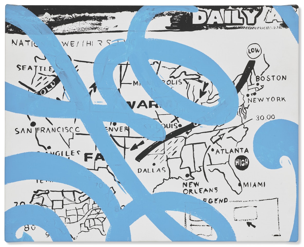 U.S. Weather Map/GE by Andy Warhol