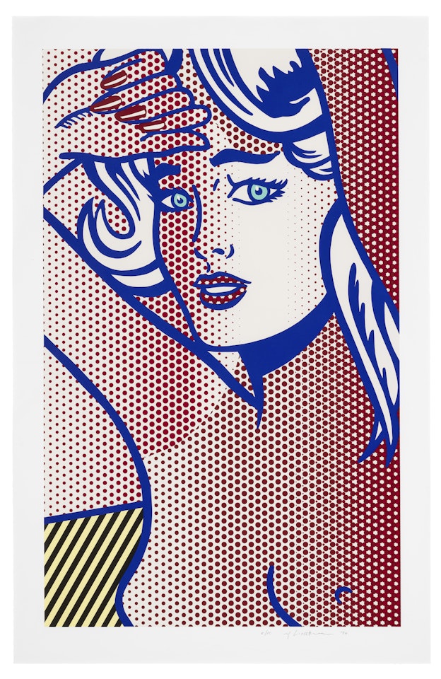 Nude with Blue Hair, State I by Roy Lichtenstein