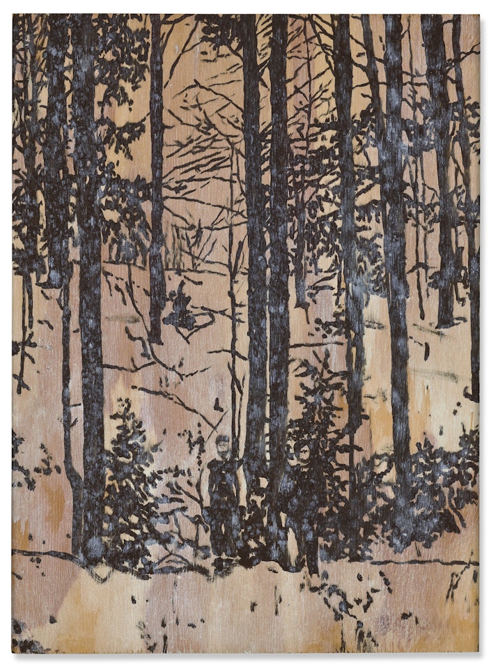 Figures in a Wood by Peter Doig