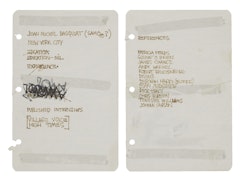 Untitled (Resume I) ; Untitled (Resume II References) [Two Works]