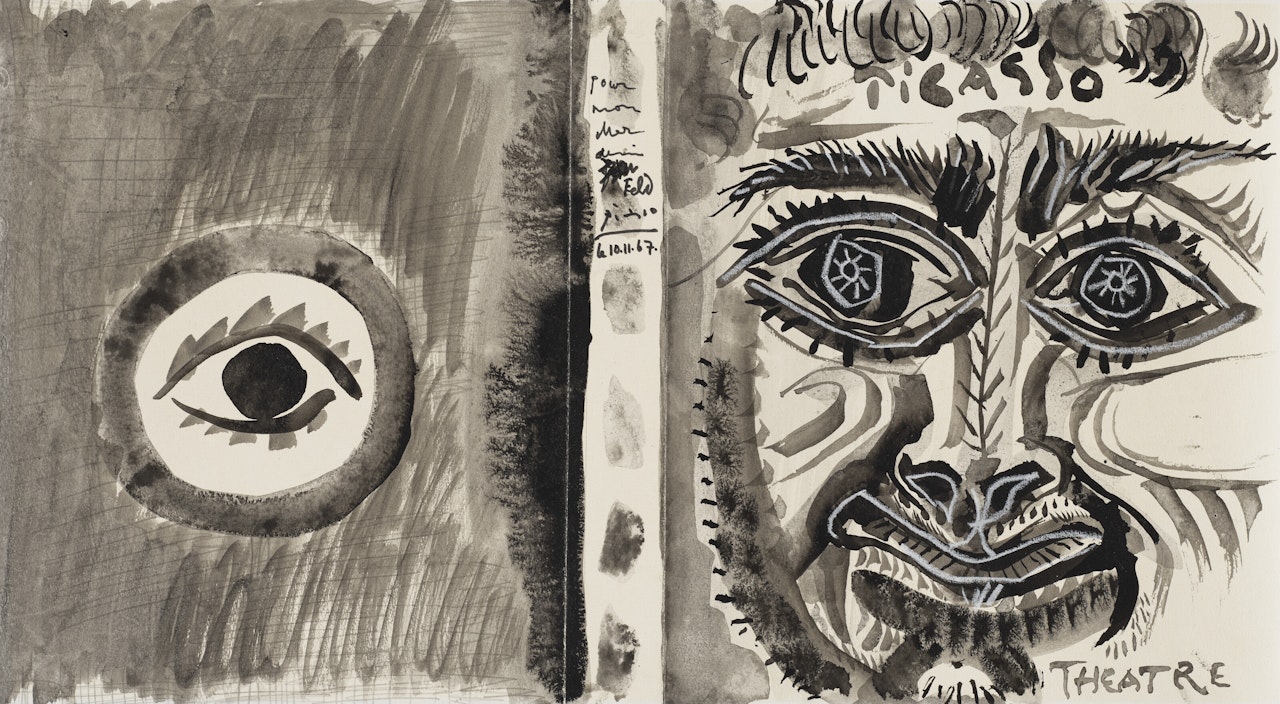 Maquette pour la couverture du livre "Picasso Théâtre" by Pablo Picasso