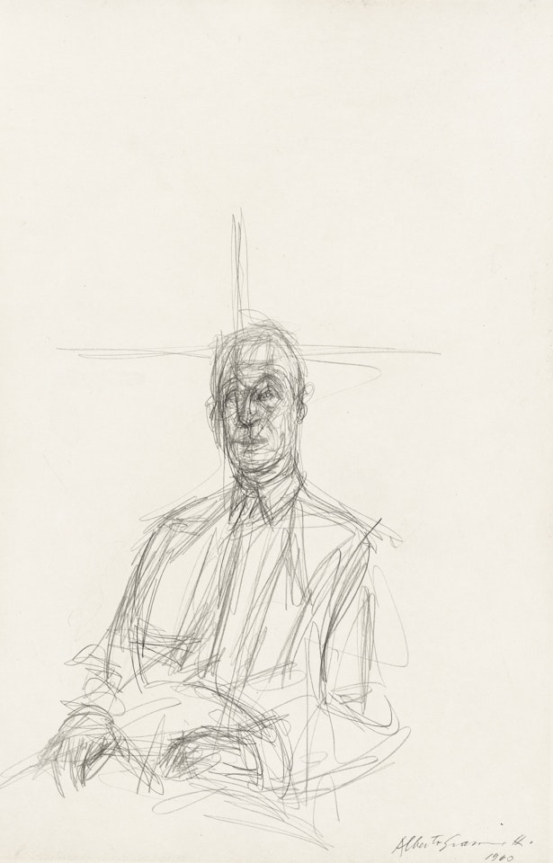 Portrait de John Rewald by Alberto Giacometti