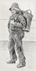Visser met een Mand op zijn Rug (Fisherman with Basket on his Back)