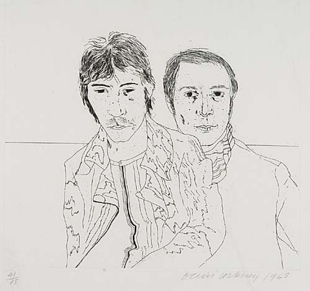 Ossie and Mo by David Hockney