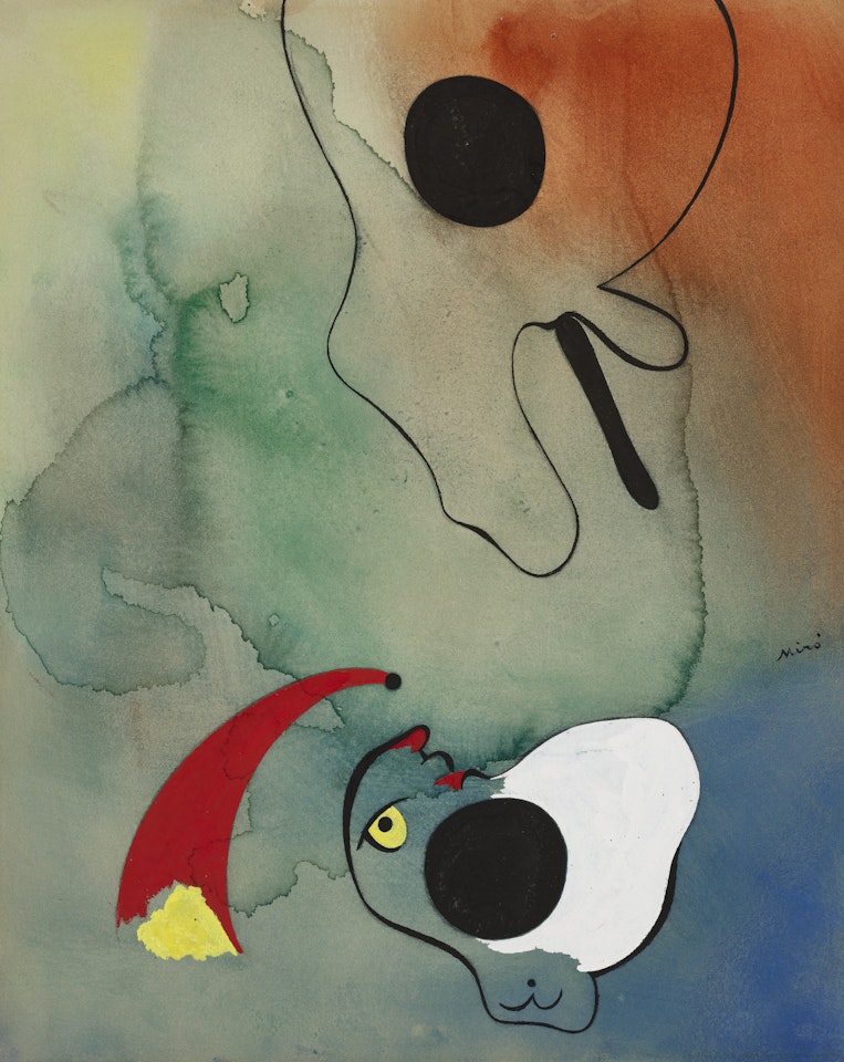Etoile-filante et têtes by Joan Miró