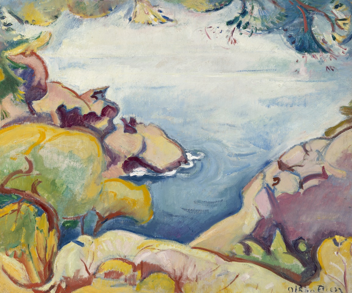 Rochers et mer, L"Estaque by Othon Friesz