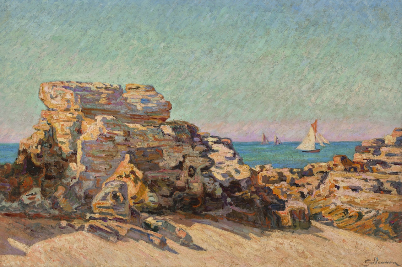 Le rocher du Platin à Saint-Palais by Armand Guillaumin