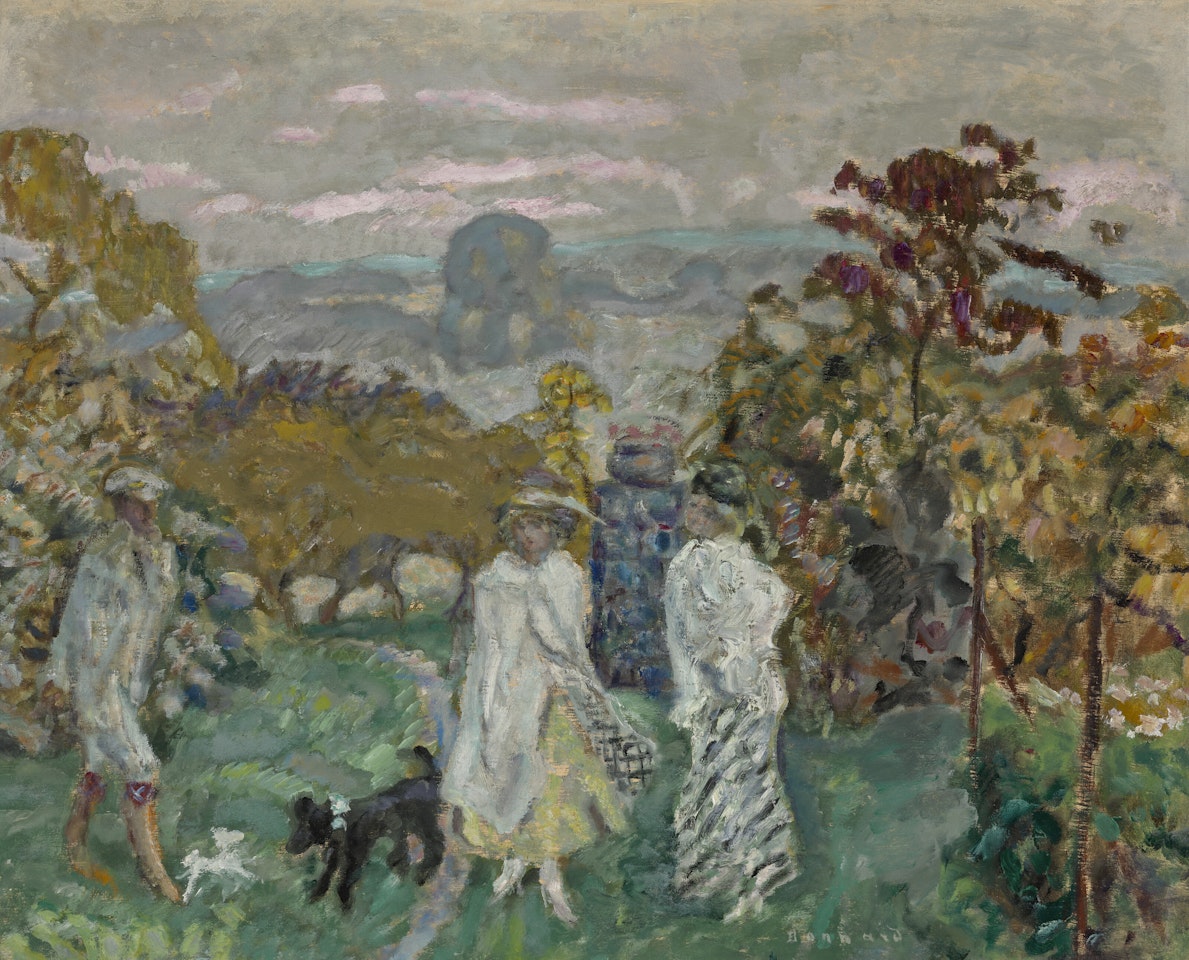 La sortie d"automne ou Les Elégantes by Pierre Bonnard