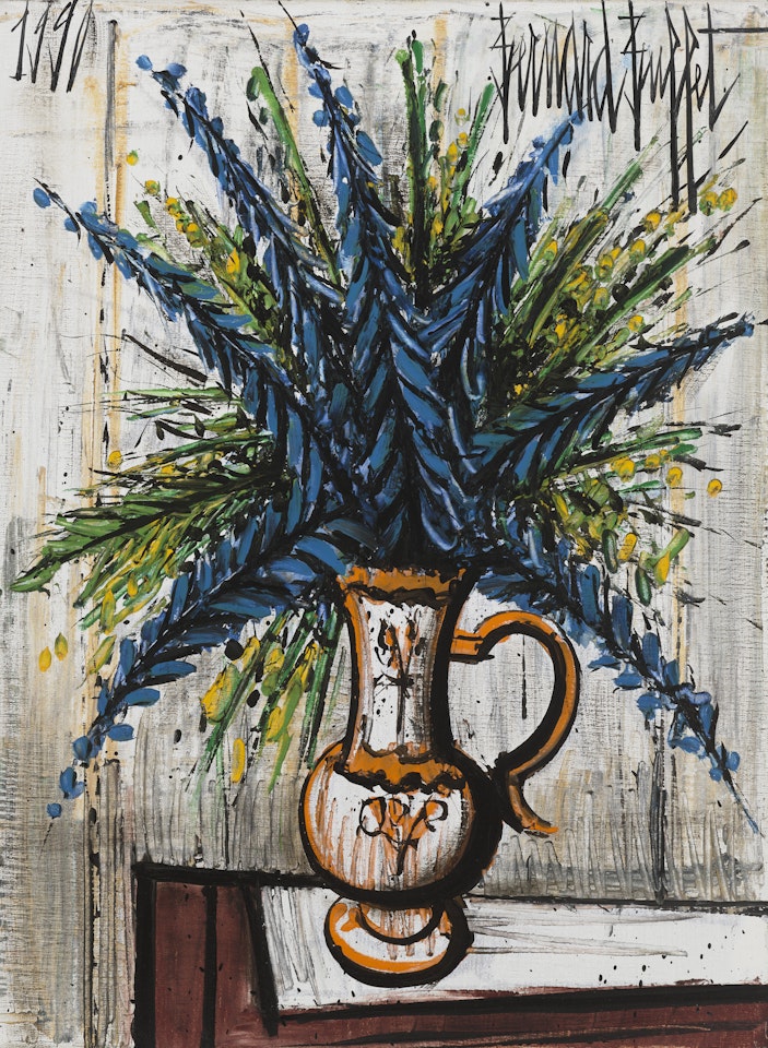Bouquet bleu by Bernard Buffet
